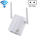 300Mbps Wireless-N Range Extender WiFi Repeater Signal Booster Network Router with 2 External Antenna, EU Plug, 2 External Antenna (White), 2 External Antenna (Black) – Durable Build, Easy to Use