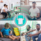 300Mbps Wireless-N Range Extender WiFi Repeater Signal Booster Network Router with 2 External Antenna, EU Plug, 2 External Antenna (White), 2 External Antenna (Black) – Durable Build, Easy to Use