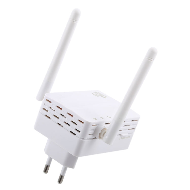 300Mbps Wireless-N Range Extender WiFi Repeater Signal Booster Network Router with 2 External Antenna, EU Plug, 2 External Antenna (White), 2 External Antenna (Black) – Durable Build, Easy to Use