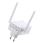 300Mbps Wireless-N Range Extender WiFi Repeater Signal Booster Network Router with 2 External Antenna, EU Plug, 2 External Antenna (White), 2 External Antenna (Black) – Durable Build, Easy to Use