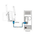 300Mbps Wireless-N Range Extender WiFi Repeater Signal Booster Network Router with 2 External Antenna, EU Plug, 2 External Antenna (White), 2 External Antenna (Black) – Durable Build, Easy to Use