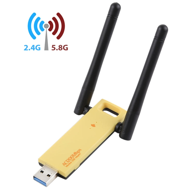 AC1200Mbps 2.4GHz & 5GHz Dual Band USB 3.0 WiFi Adapter External Network Card with 2 External Antenna, AC1200Mbps USB 3.0 – Durable Build, Easy to Use AC1200Mbps USB 3.0
