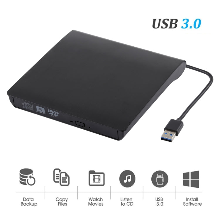 Brushed Texture USB 3.0 POP-UP Mobile External DVD-Rw DVD / CD Rewritable Drive External ODD & HDD Device, Brushed Texture DVD(B) – Data Transmission