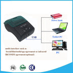POS-5807 58mm Portable USB Port Thermal Bluetooth Ticket Printer, Max Supported Thermal Paper Size: 57x50mm – Bluetooth