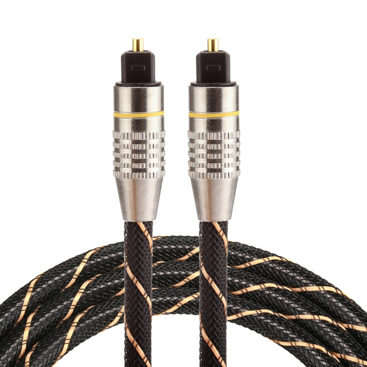 1m OD6.0mm Gold Plated Metal Head Woven Net Line Toslink Male to Male Digital Optical Audio Cable, Length: 1m – Non-slip Length: 1m