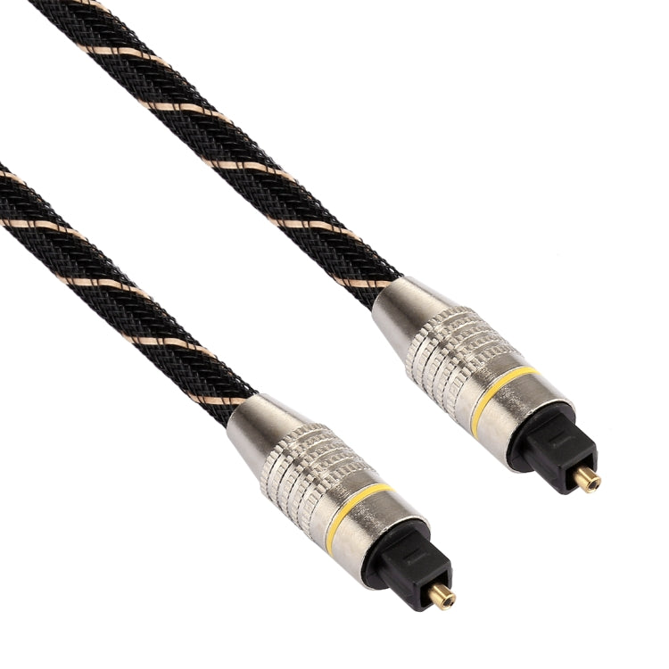 10m OD6.0mm Gold Plated Metal Head Woven Net Line Toslink Male to Male Digital Optical Audio Cable, Length: 10m – Non-slip