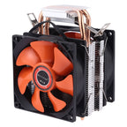 CoolAge AMD CPU Heatsink Hydraulic Bearing Cooling Fan Double Cooling Fan 3 Pin for Intel LGA775 115X AM2 AM3 AM4 FM1 FM2 1366 – Durable Build, Easy to Use