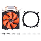 CoolAge AMD CPU Heatsink Hydraulic Bearing Cooling Fan Double Cooling Fan 3 Pin for Intel LGA775 115X AM2 AM3 AM4 FM1 FM2 1366 – Durable Build, Easy to Use