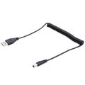 1.5m USB to DC 5.5mm Power Spring Coiled Cable, AM to DC 5.5mm, Length: 1.5m – Durable Build, Easy to Use