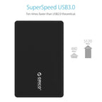 ORICO 2588US3 USB3.0 External Hard Disk Box Storage Case for 2.5 inch SATA HDD / SSD 9.5mm Laptop PC – Durable Build, Easy to Use