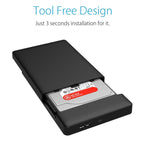 ORICO 2588US3 USB3.0 External Hard Disk Box Storage Case for 2.5 inch SATA HDD / SSD 9.5mm Laptop PC – Durable Build, Easy to Use