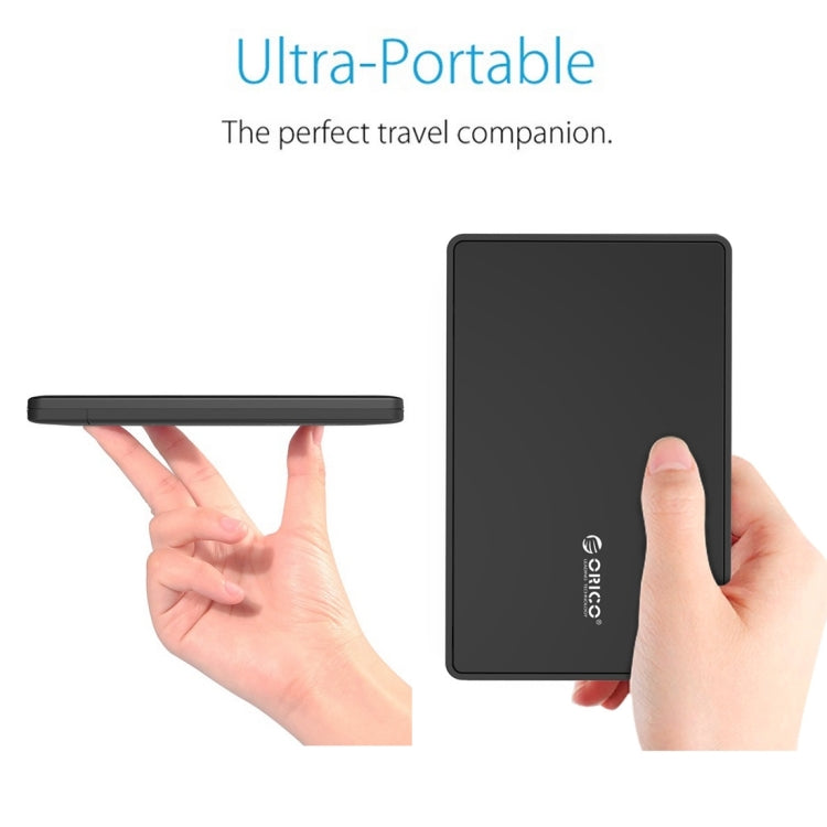 ORICO 2588US3 USB3.0 External Hard Disk Box Storage Case for 2.5 inch SATA HDD / SSD 9.5mm Laptop PC – Durable Build, Easy to Use