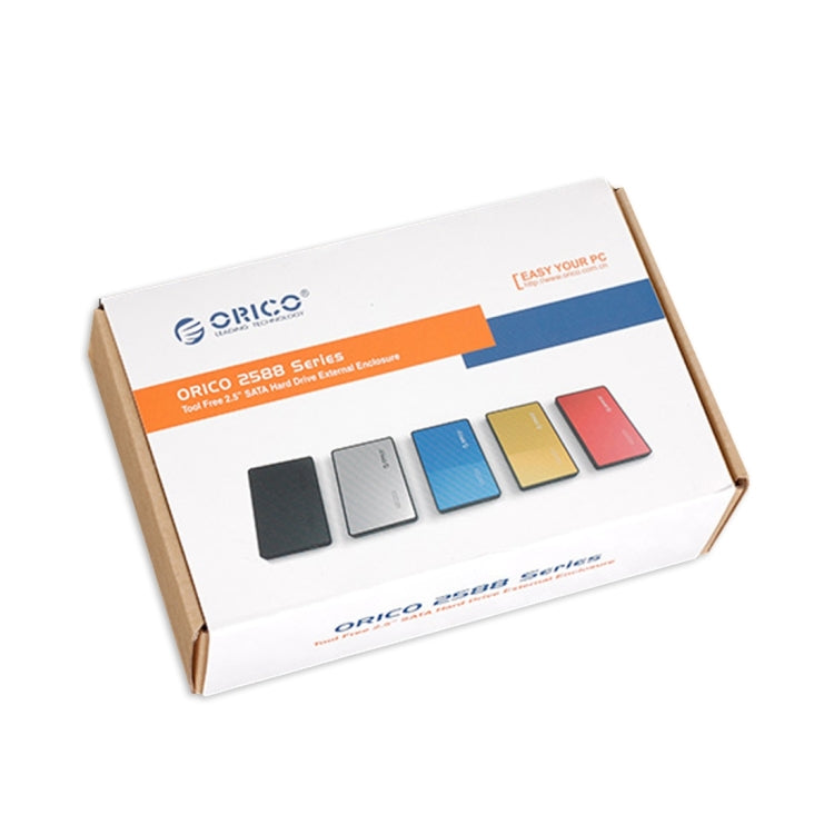 ORICO 2588US3 USB3.0 External Hard Disk Box Storage Case for 2.5 inch SATA HDD / SSD 9.5mm Laptop PC – Durable Build, Easy to Use