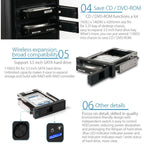 ORICO 1106SS CD-ROM Space HDD Mobile Rack Internal 3.5 inch HDD Convertor Enclosure – TPU