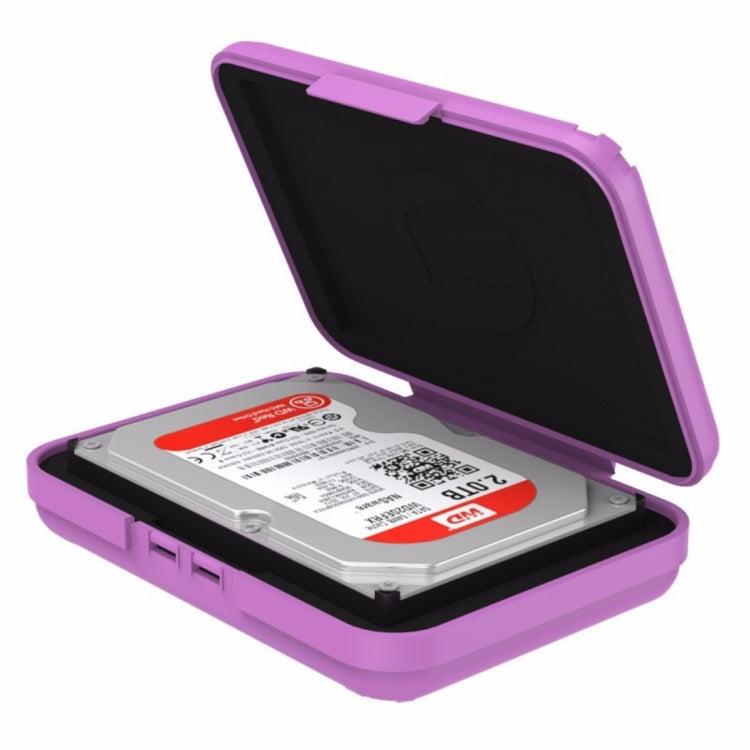 ORICO PHX-35 3.5 inch SATA HDD Case Hard Drive Disk Protect Cover Box – Shockproof, Waterproof Purple