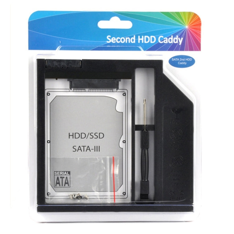 Universal 9 / 9.5mm SATA3 Hard Disk Drive HDD Caddy Adapter Bay Bracket for Notebook – Durable Build, Easy to Use