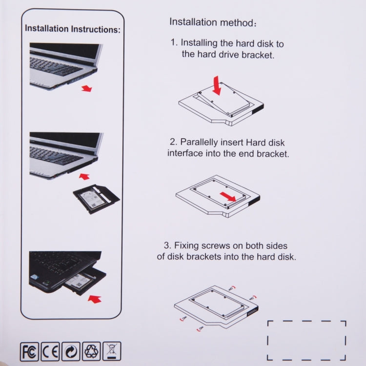 Universal 9 / 9.5mm SATA3 Hard Disk Drive HDD Caddy Adapter Bay Bracket for Notebook – Durable Build, Easy to Use