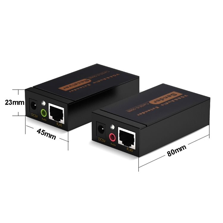 VGA & Audio Extender 1920x1440 HD 100m Cat5e / 6-568B Network Cable Sender Receiver Adapter, Transmission Distance: 100m – Durable Build, Easy to Use