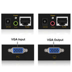 VGA & Audio Extender 1920x1440 HD 100m Cat5e / 6-568B Network Cable Sender Receiver Adapter, Transmission Distance: 100m – Durable Build, Easy to Use