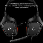 Logitech G331 Dolby 7.1 Surround Sound Stereo Folding Noise Reduction Competition Gaming Headset, G331 – Leather