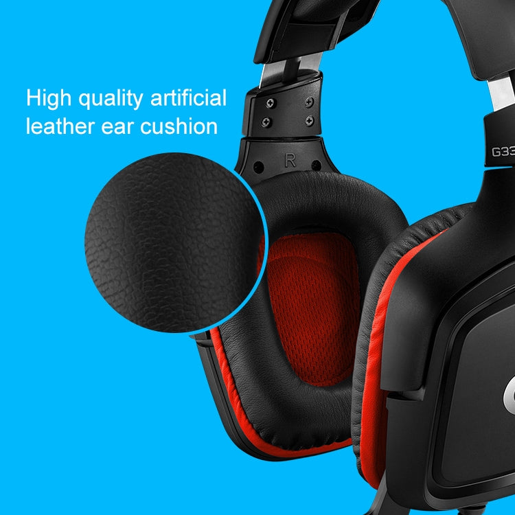 Logitech G331 Dolby 7.1 Surround Sound Stereo Folding Noise Reduction Competition Gaming Headset, G331 – Leather