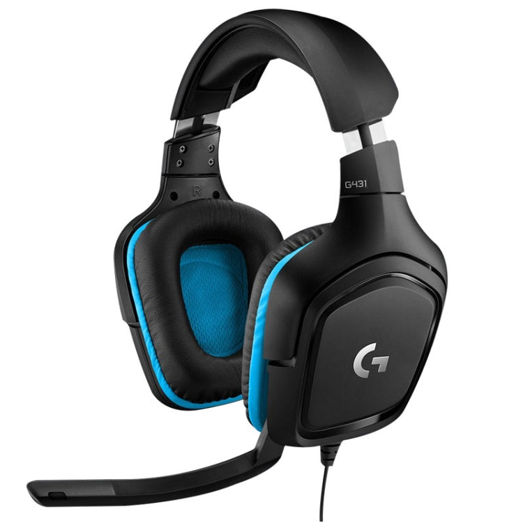 Logitech G431 Dolby 7.1 Surround Sound Stereo Folding Noise Reduction Competition Gaming Headset, G431 – Leather