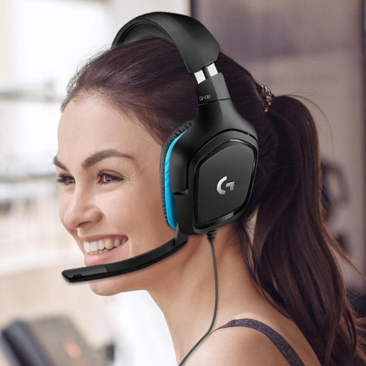 Logitech G431 Dolby 7.1 Surround Sound Stereo Folding Noise Reduction Competition Gaming Headset, G431 – Leather
