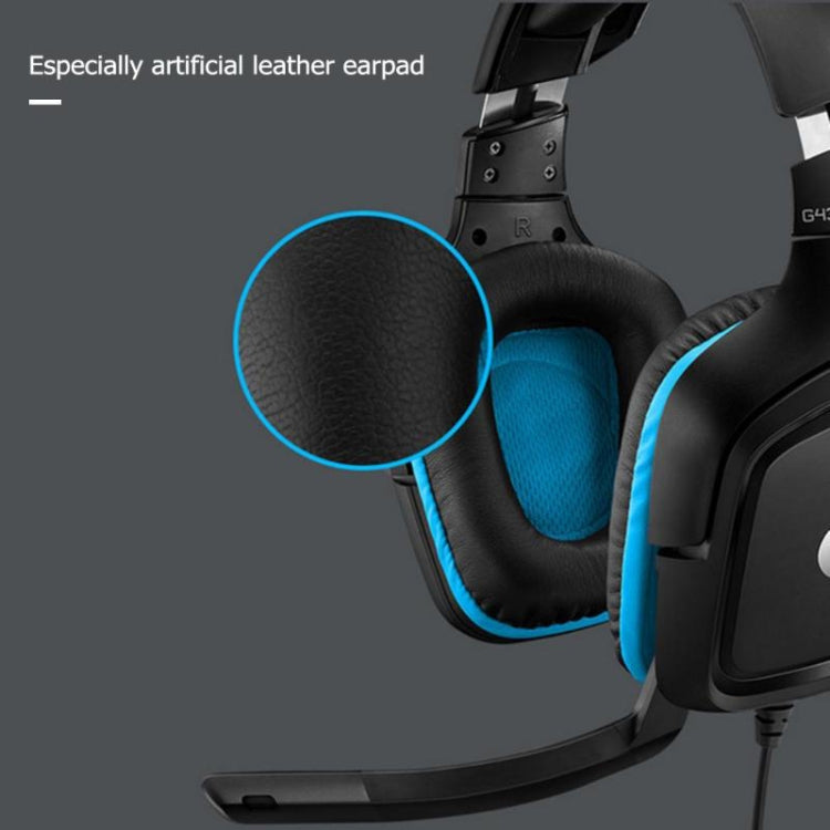 Logitech G431 Dolby 7.1 Surround Sound Stereo Folding Noise Reduction Competition Gaming Headset, G431 – Leather