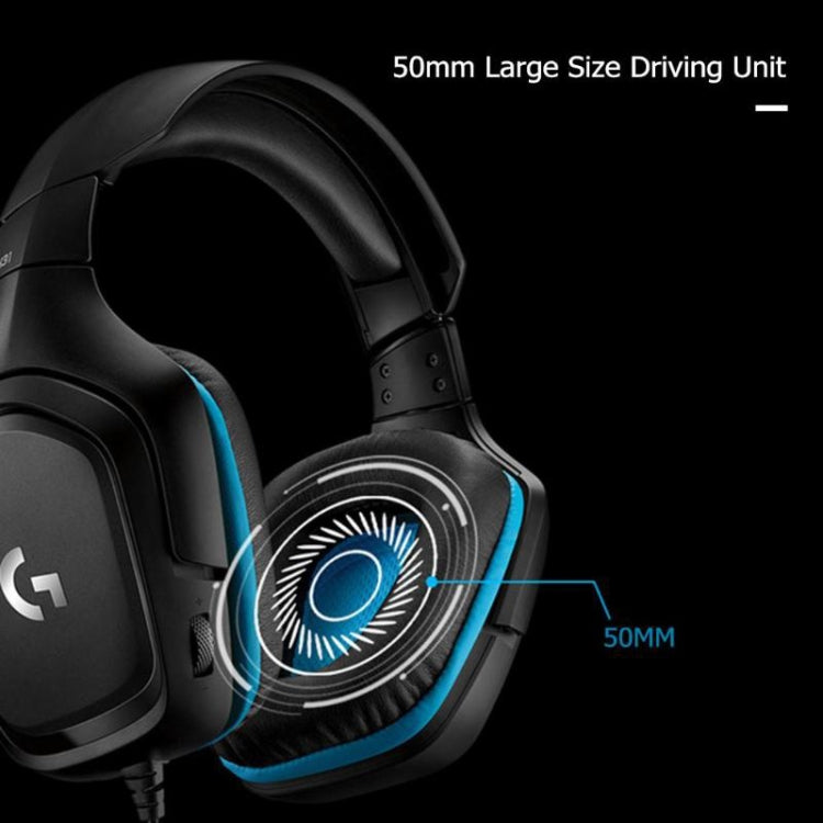 Logitech G431 Dolby 7.1 Surround Sound Stereo Folding Noise Reduction Competition Gaming Headset, G431 – Leather