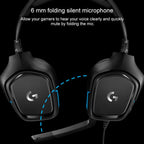 Logitech G431 Dolby 7.1 Surround Sound Stereo Folding Noise Reduction Competition Gaming Headset, G431 – Leather