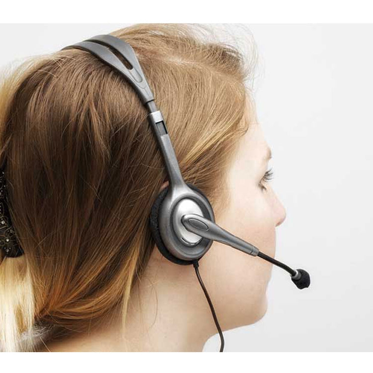 Logitech H110 Dual 3.5mm Audio Plugs Stereo Headset, H110 – TPU