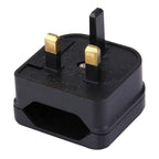 BS-5732 Portable EU Plug to UK Plug Adapter Power Socket Travel Converter with Fuse, BS-5732 BS-5732