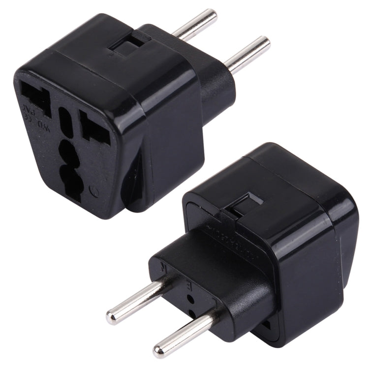 WD-9C Portable US UK Plug to EU Plug Adapter Power Socket Travel Converter, EU Plug EU Plug