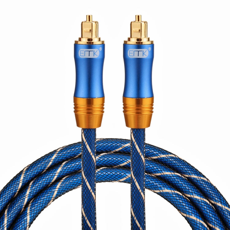 EMK LSYJ-A 1.5m OD6.0mm Gold Plated Metal Head Toslink Male to Male Digital Optical Audio Cable, Length: 1.5m – Durable Build, Easy to Use Length: 1.5m