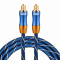 EMK LSYJ-A 1.5m OD6.0mm Gold Plated Metal Head Toslink Male to Male Digital Optical Audio Cable, Length: 1.5m – Durable Build, Easy to Use Length: 1.5m