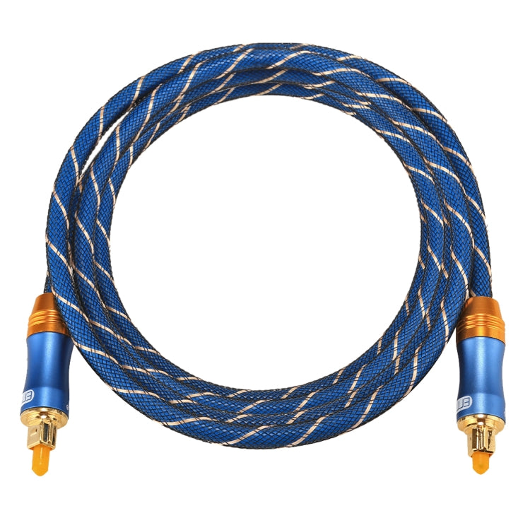 EMK LSYJ-A 1.5m OD6.0mm Gold Plated Metal Head Toslink Male to Male Digital Optical Audio Cable, Length: 1.5m – Durable Build, Easy to Use