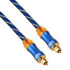 EMK LSYJ-A 2m OD6.0mm Gold Plated Metal Head Toslink Male to Male Digital Optical Audio Cable, Length: 2m – Durable Build, Easy to Use