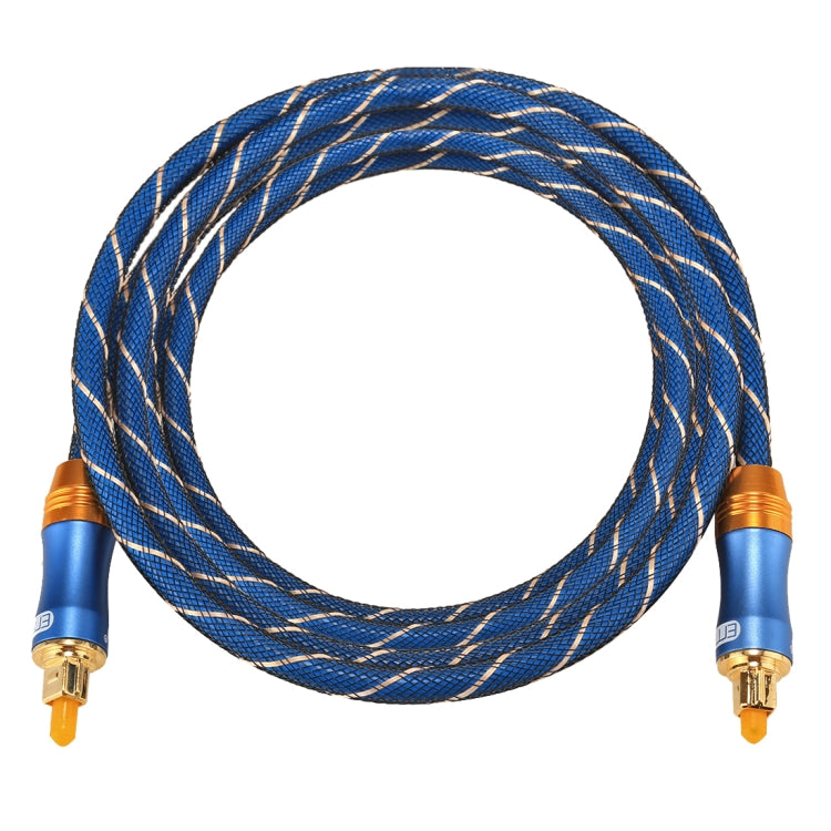 EMK LSYJ-A 2m OD6.0mm Gold Plated Metal Head Toslink Male to Male Digital Optical Audio Cable, Length: 2m – Durable Build, Easy to Use
