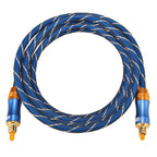 EMK LSYJ-A 2m OD6.0mm Gold Plated Metal Head Toslink Male to Male Digital Optical Audio Cable, Length: 2m – Durable Build, Easy to Use