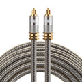 EMK YL-A 3m OD8.0mm Gold Plated Metal Head Toslink Male to Male Digital Optical Audio Cable, Length: 3m – Non-slip Length: 3m