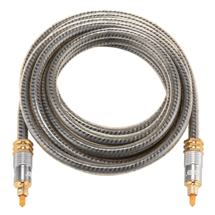 EMK YL-A 3m OD8.0mm Gold Plated Metal Head Toslink Male to Male Digital Optical Audio Cable, Length: 3m – Non-slip