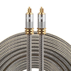 EMK YL-A 20m OD8.0mm Gold Plated Metal Head Toslink Male to Male Digital Optical Audio Cable, Length: 20m – Non-slip Length: 20m