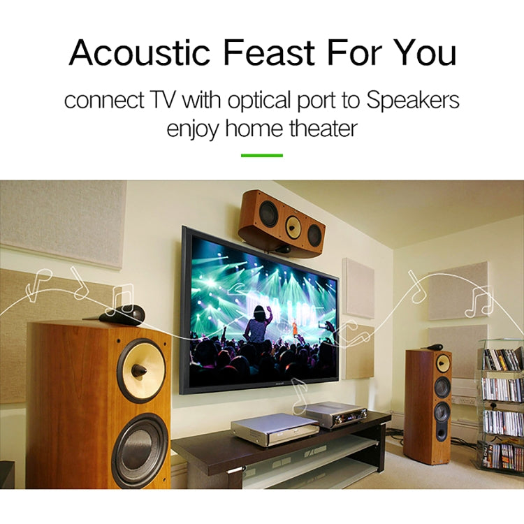 EMK YL-A 20m OD8.0mm Gold Plated Metal Head Toslink Male to Male Digital Optical Audio Cable, Length: 20m – Non-slip