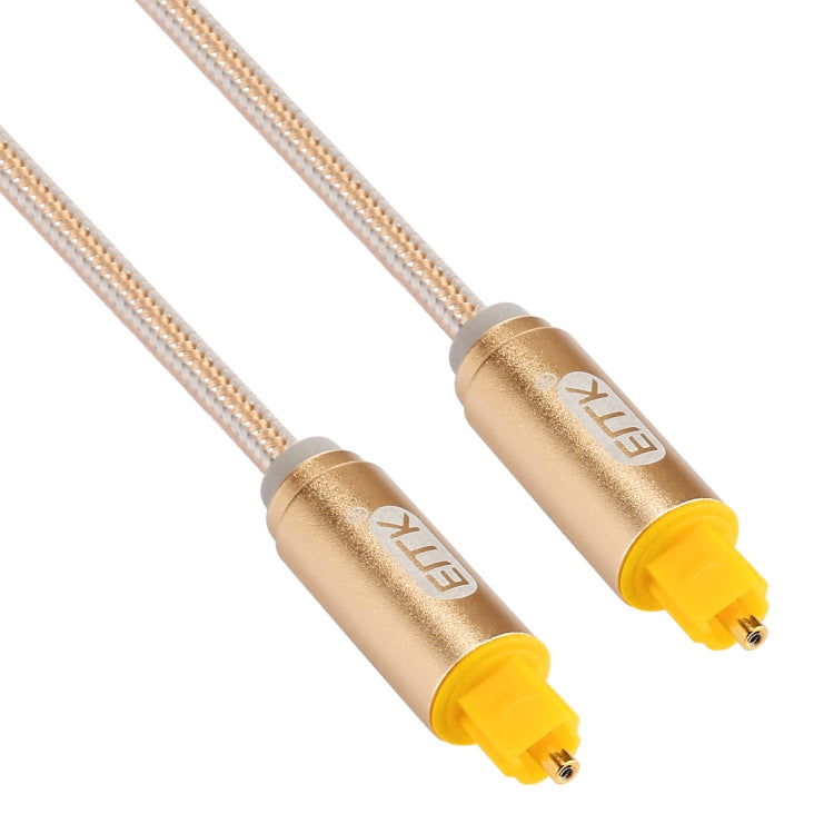 EMK 3m OD4.0mm Gold Plated Metal Head Woven Line Toslink Male to Male Digital Optical Audio Cable, Length: 3m – Non-slip