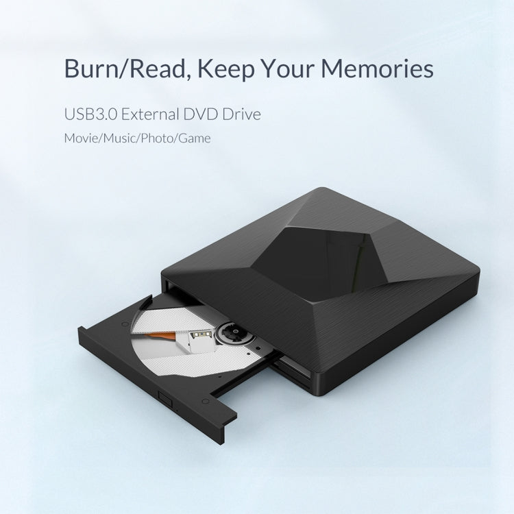 ORICO DVD-XD007 Portable USB 3.0 Interface External CD DVD Optical Drive CD/DVD-RW Recorder – Durable Build, Easy to Use