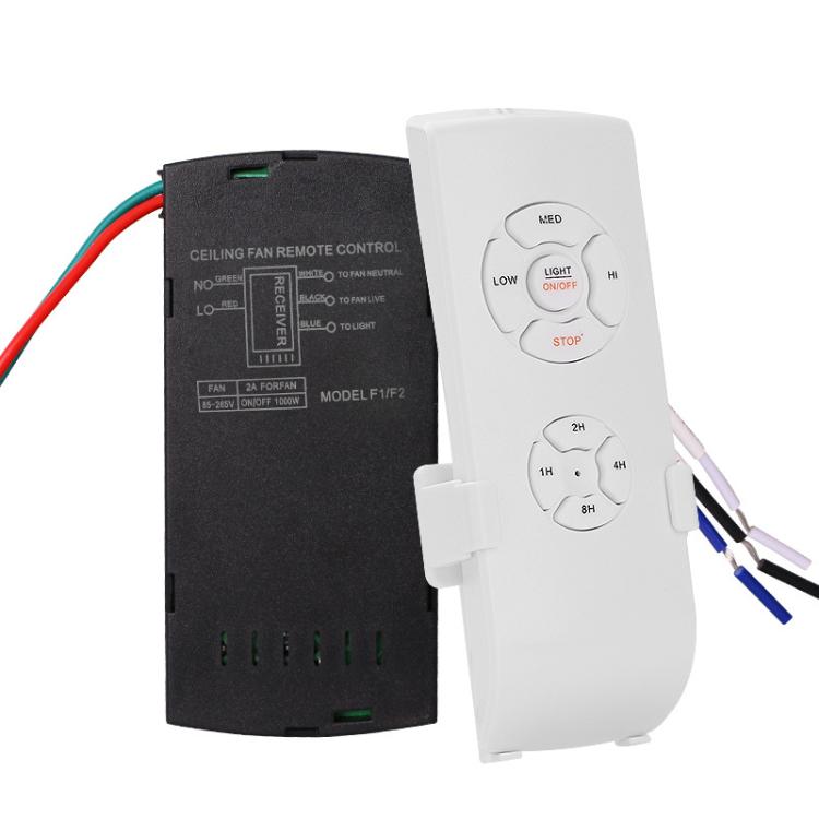 Universal Ceiling Fan Lamp Remote Control Kit 85-265V Timing Wireless Control Switch Adjusted Wind Speed Transmitter Receiver Default Title