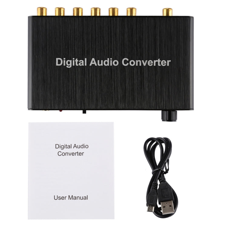 2CH Digital Audio Decoder Converter with Optical Toslink SPDIF Coaxial for Home Theater / PS4 / PS3 / XBOX360, Support Volume Control, AC-3, DTS – TPU