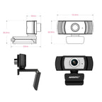 Aoni C33 Beauty FHD 1080P IPTV WebCam Teleconference Teaching Live Broadcast Computer Camera with Microphone, Drive-free Plug and Play, C33 – Durable Build, Easy to Use