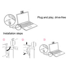 Aoni C33 Beauty FHD 1080P IPTV WebCam Teleconference Teaching Live Broadcast Computer Camera with Microphone, Drive-free Plug and Play, C33 – Durable Build, Easy to Use
