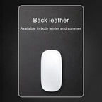 Circle Shape Aluminum Alloy Double-sided Non-slip Mat Desk Mouse Pad, Circle Shape – Leather, Aluminum Alloy, Non-slip